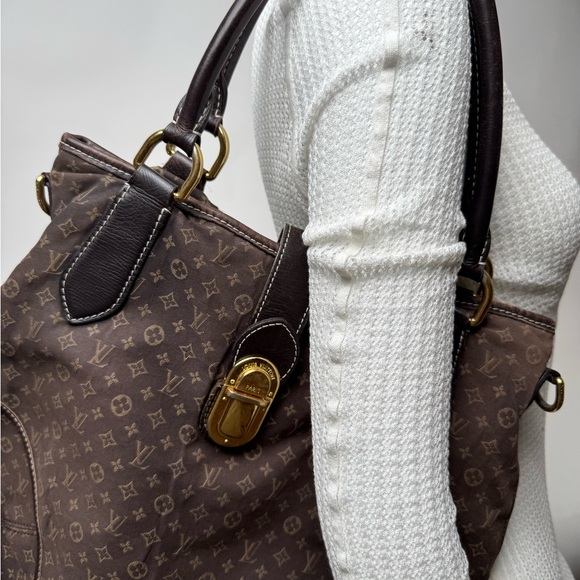 Louis Vuitton Monogram Mini Lin Hobo,brown denim mini monogram, with gold buckle - Picture 3 of 15
